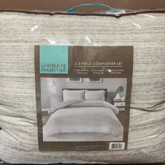 Urban Habitat Space Dyed Melange Cotton Jersey Knit Comforter Set, Twin/ XL Twin - Picture 8 of 10